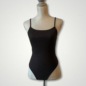 Urban Outfitters Black Open Back Bodysuit NWT